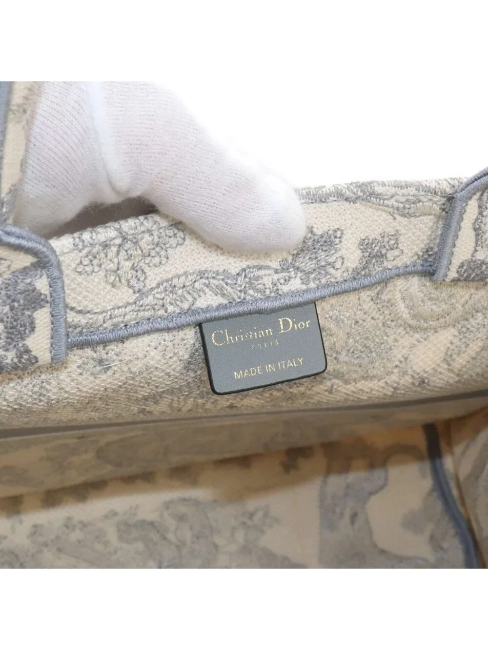 Dior Toile de Jouy Book Tote Canvas Gray